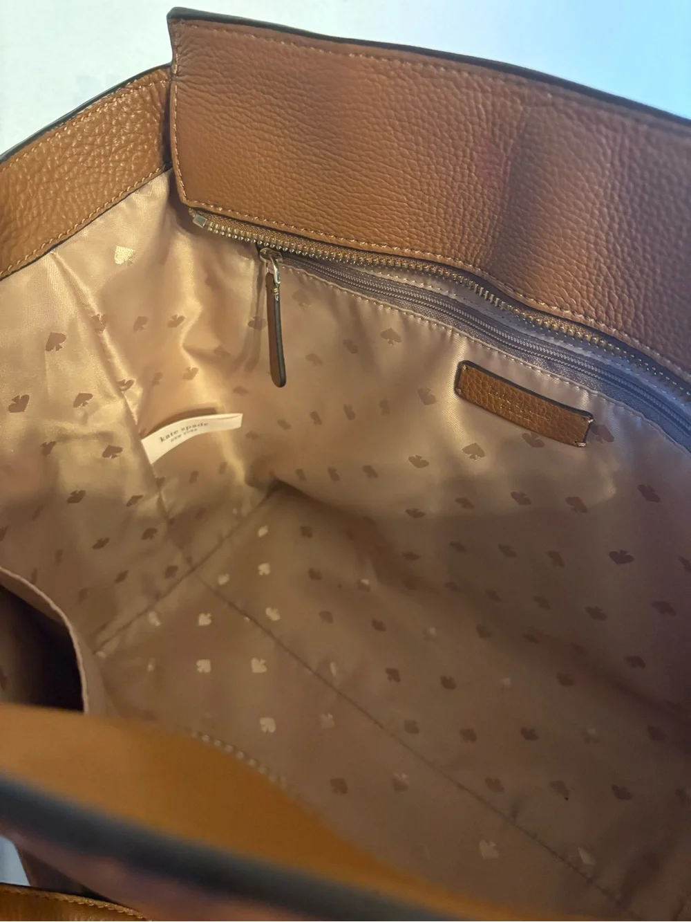 Kate Spade Tan Pebbled Leather Tote